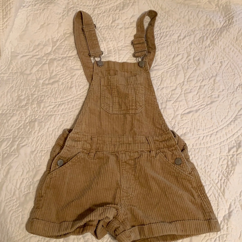 Corduroy Overall Shorts